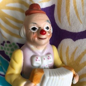 Ceramic clown figurine